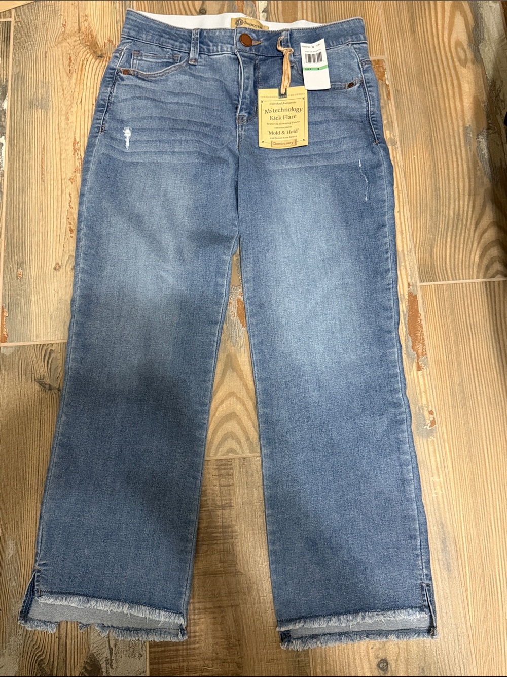 Democracy Light Blue Wide Leg Kick Flare Jeans